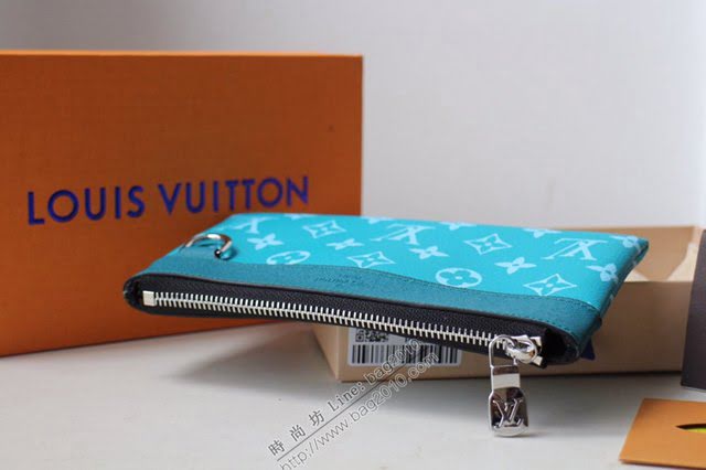 lv錢包 M44323 Discovery Pochette小號手袋 lv男士手拿包  lvqb1222